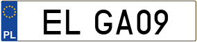 Truck License Plate